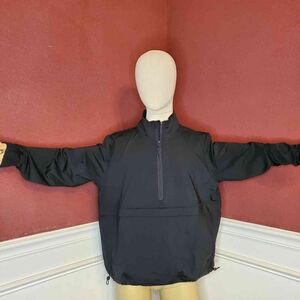 Travel Pullover W/ Zippered Kangaroo Pouch | Color:Black | Size:XS | RRR Apparel